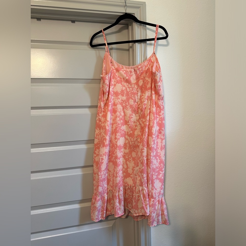 Nordstrom summer dress, pink floral- sz. XL.